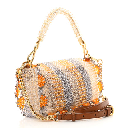 Fendi Perline Glass Karung Beaded Baguette Giallo Viola Arancio Multicolor Azzuro Glicine 3 of 9