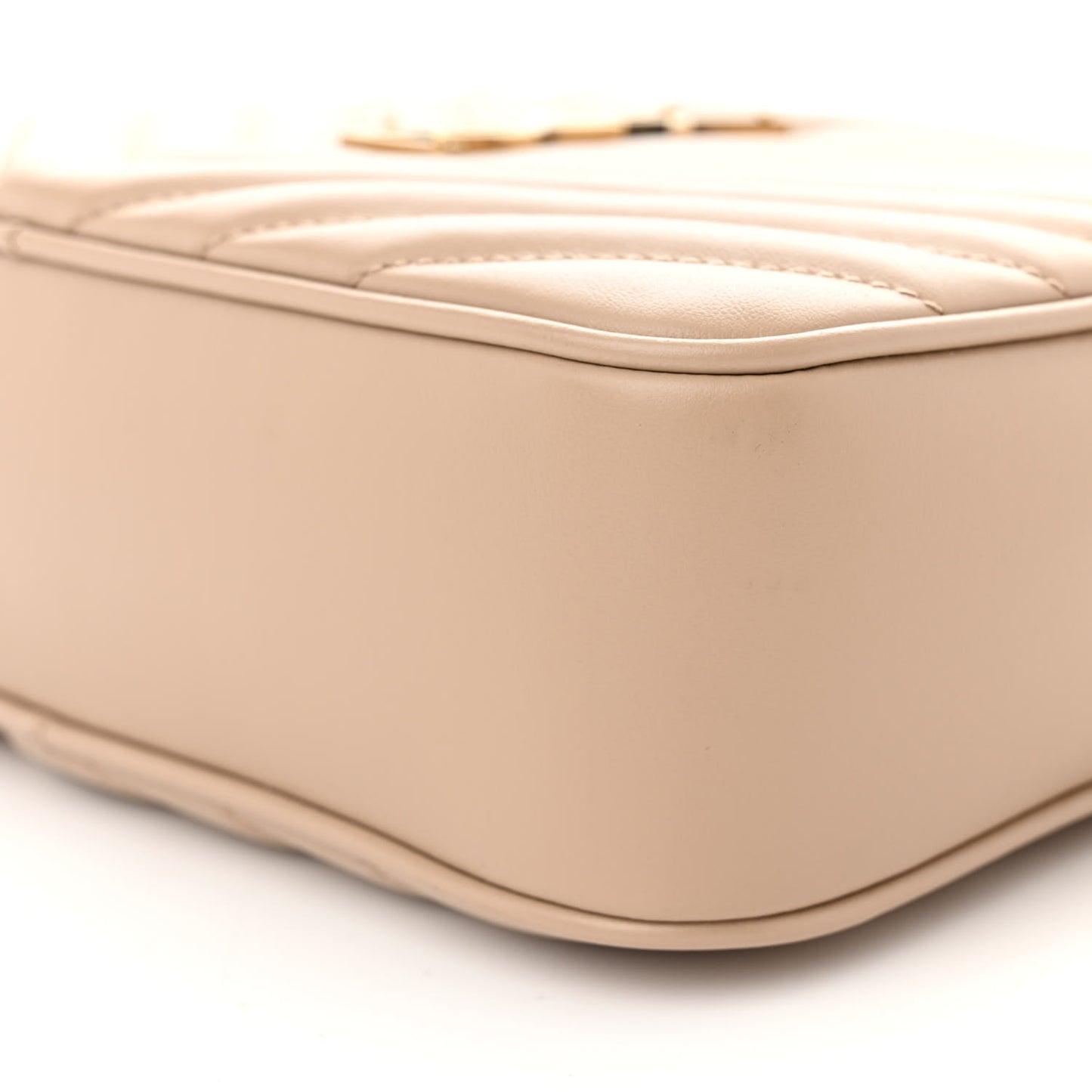 Calfskin Matelasse Monogram Lou Camera Bag Dark Beige