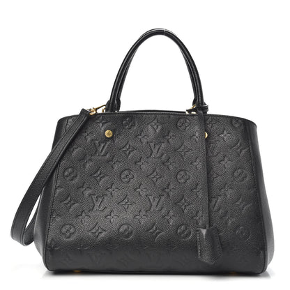 Louis Vuitton Empreinte Montaigne MM Black 1 of 13