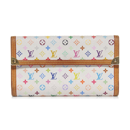 Louis Vuitton Monogram Multicolor Porte Tresor International Wallet White 1 of 7