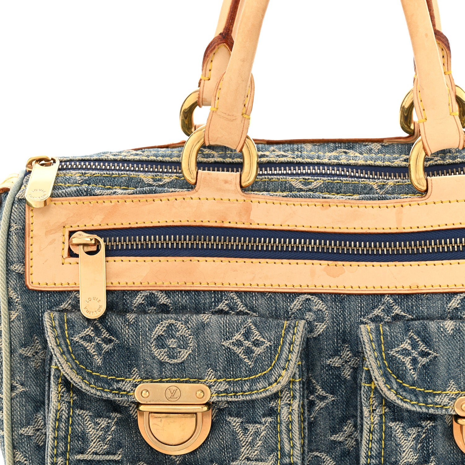Louis Vuitton Monogram Denim Neo Speedy Blue 12 of 19