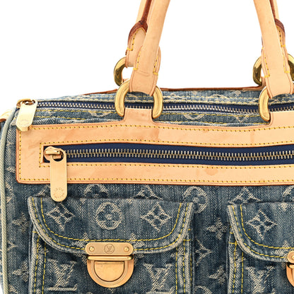 Louis Vuitton Monogram Denim Neo Speedy Blue 12 of 19