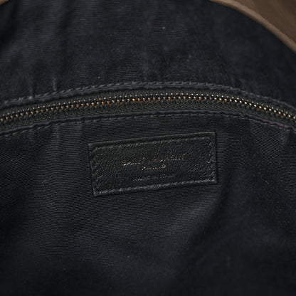 Saint Laurent Crinkled Calfskin Matelasse Monogram Large Niki Shopper Tote Dusty Grey 6 of 13