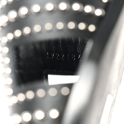 Hermes Calfskin Studded Santorini Sandals 37.5 Black 6 of 8