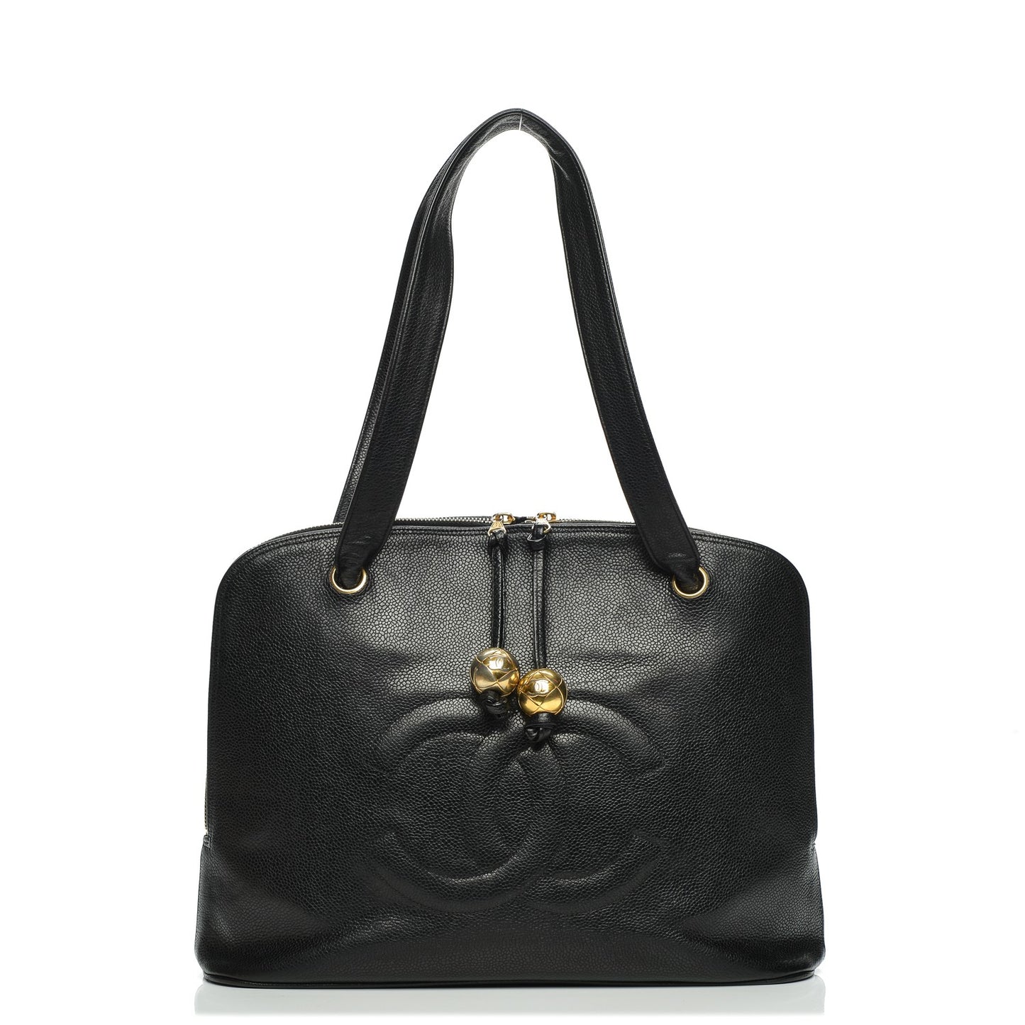 Caviar CC Shoulder Bag Black