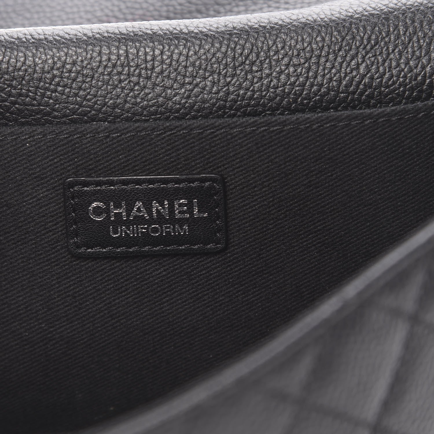 Chanel Grained Calfskin Quilted 2.55 Reissue Flap Belt Bag Clutch Black 6 of 13