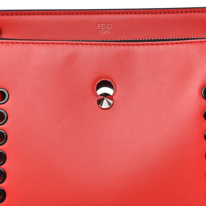Fendi Vitello Baltico Dolce Shiny Nappa DotCom Satchel Caipiroska Bubblegum 15 of 15