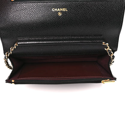 Chanel Caviar Quilted Wallet on Chain WOC Black 5 of 12