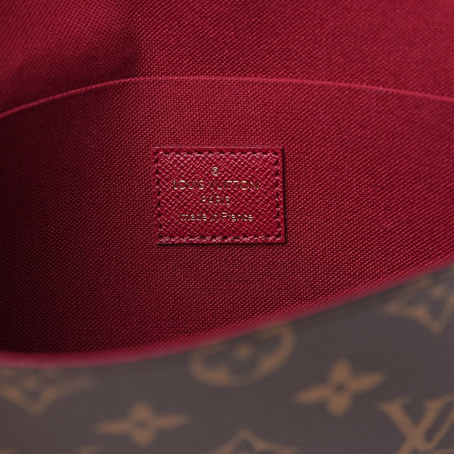 Louis Vuitton Monogram Pochette Felicie Chain Wallet Fuchsia 5 of 10