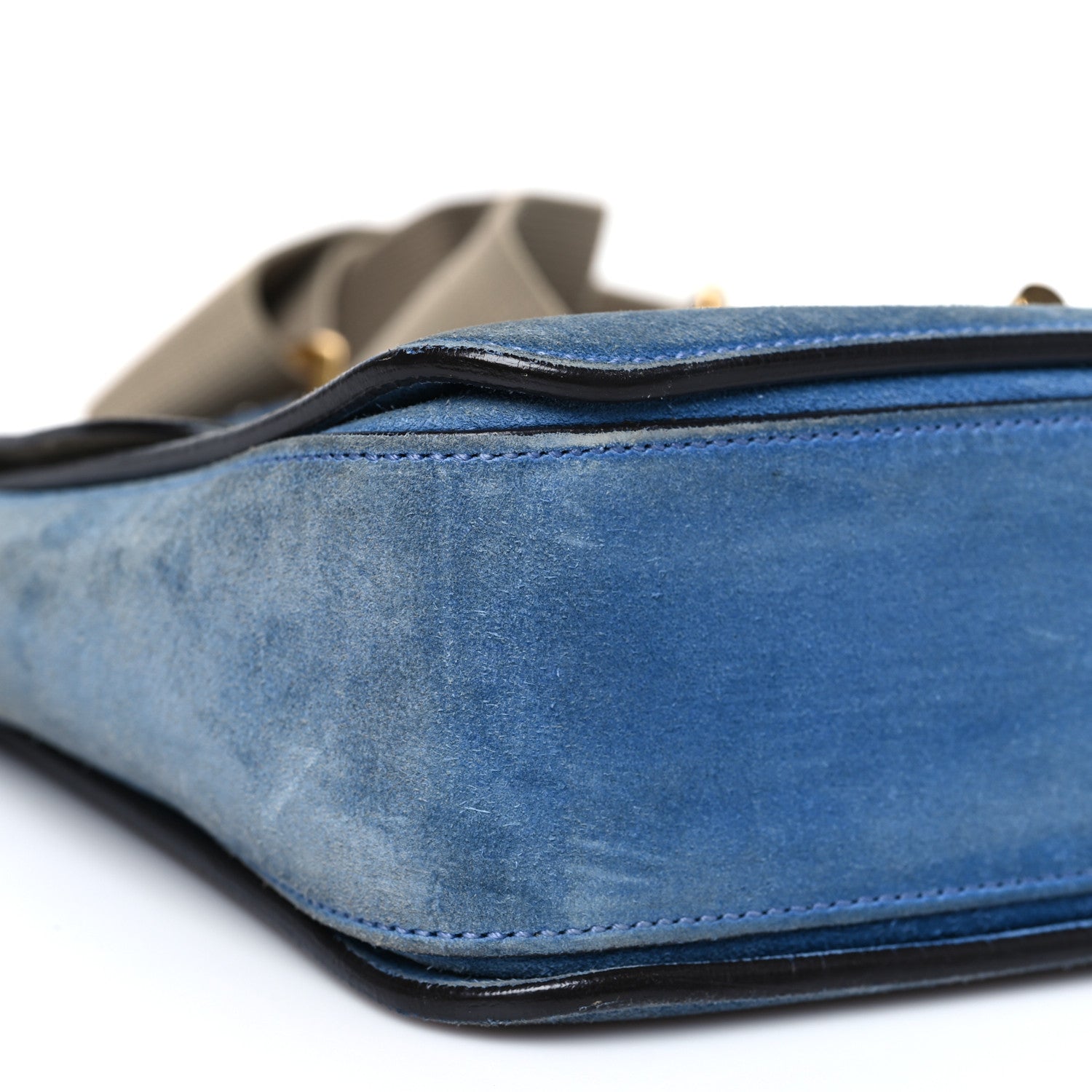 Gucci Soft Suede Small Jackie Shoulder Bag Cerulean Blue 9 of 12