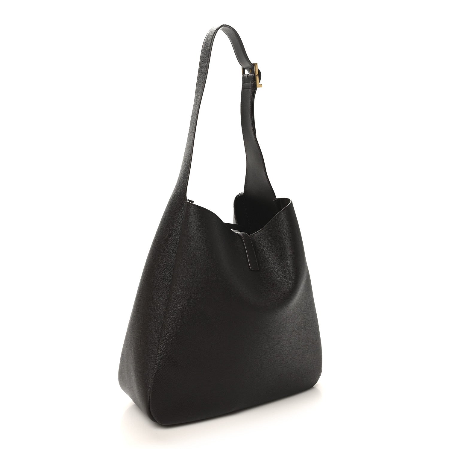 Saint Laurent Supple Calfskin Large Le 5 A 7 Soft Hobo Chocolate 4 of 10