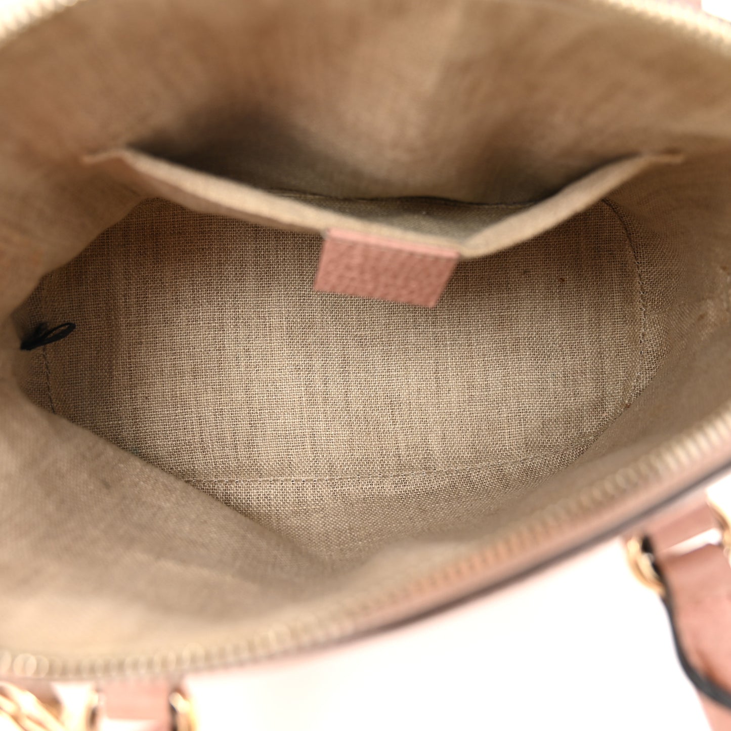 Dollar Calfskin Small GG Charm Dome Bag Soft Pink