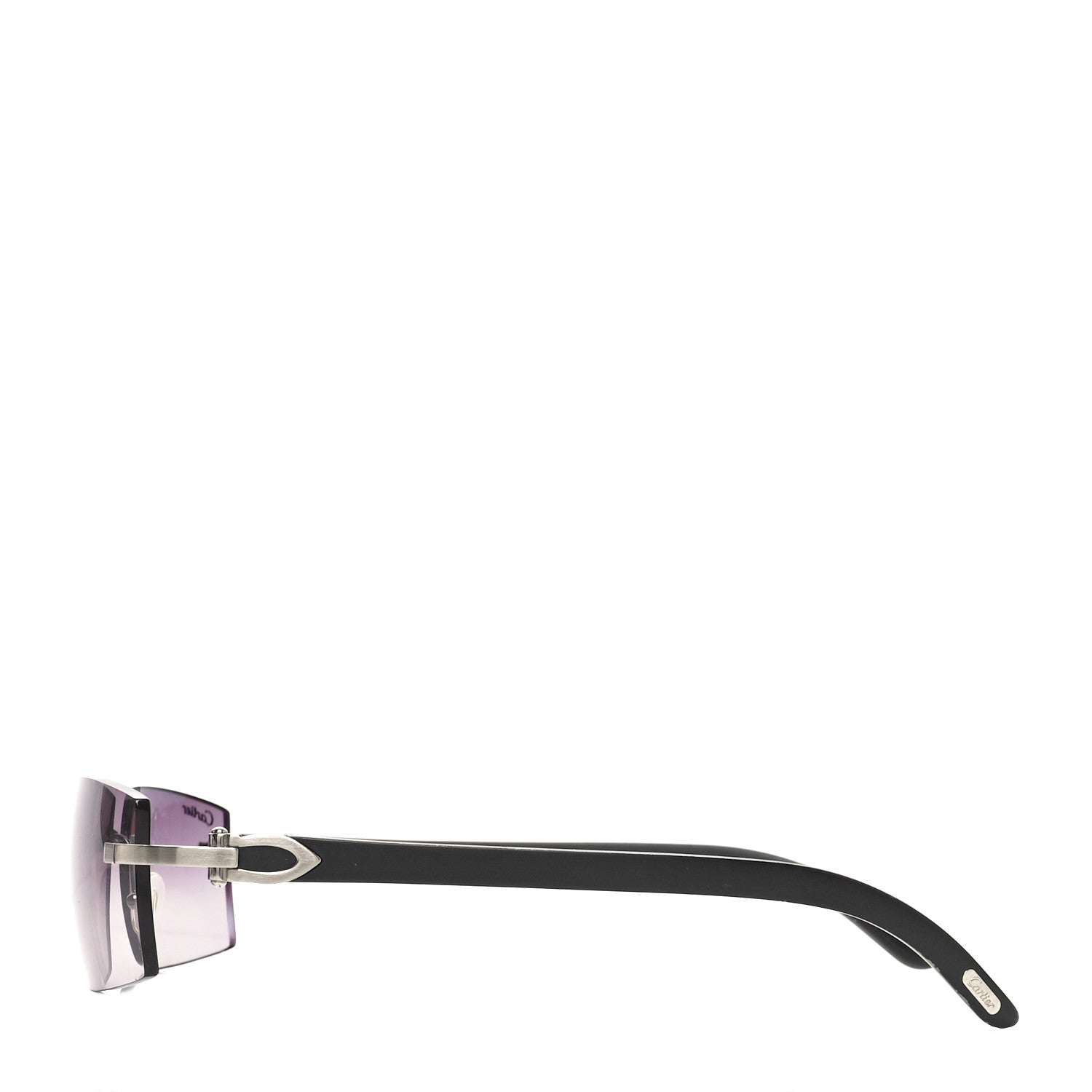 Cartier C Decor 140 Square Sunglasses Black 3 of 6