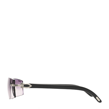 Cartier C Decor 140 Square Sunglasses Black 3 of 6