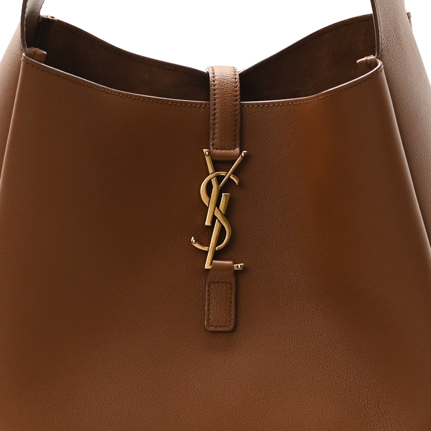 Saint Laurent Grained Calfskin Large Le 5 A 7 Soft Hobo Fox 8 of 11