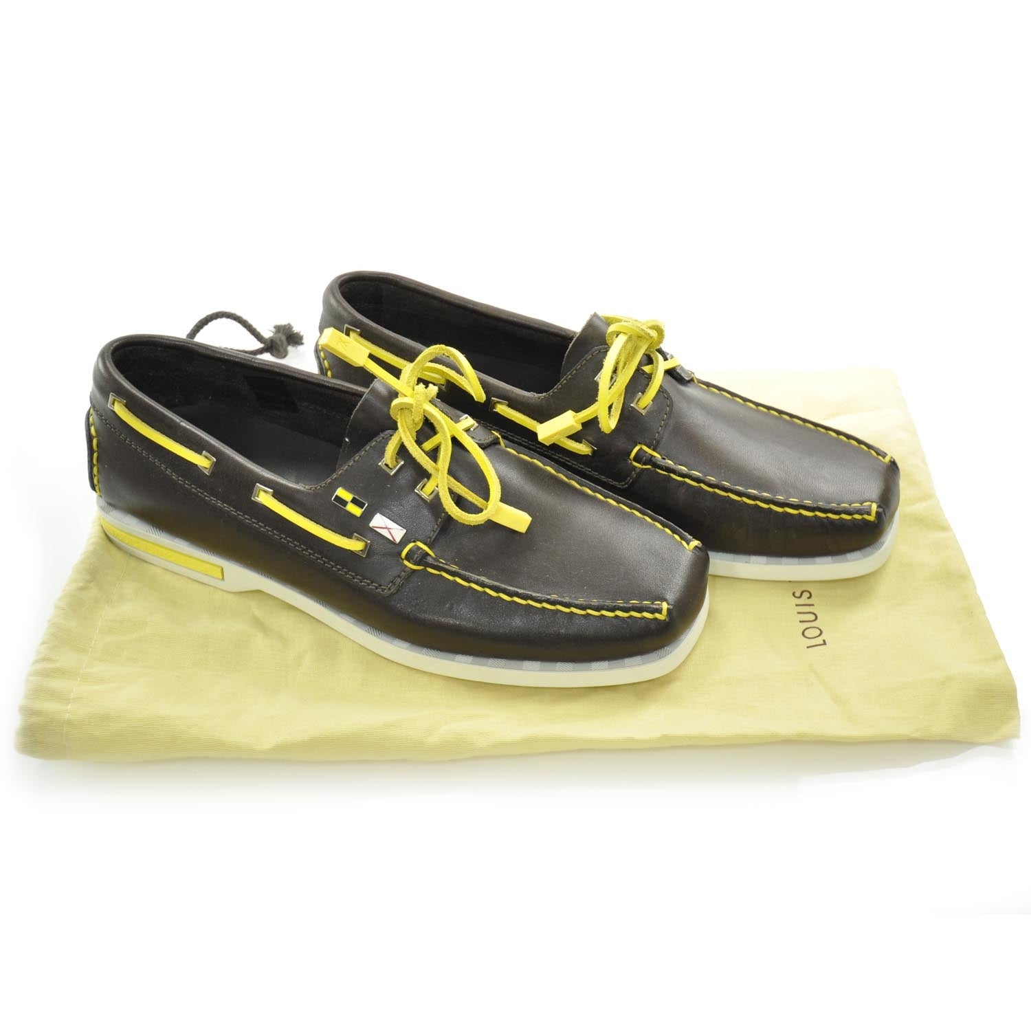 Louis Vuitton Mens Leather LV Cup Loafers Brown 4 of 6