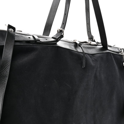 Saint Laurent Canvas Calfskin Embossed Large Convertible ID Bag Black 11 of 11