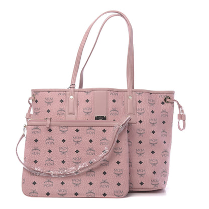 MCM Visetos Medium Liz Reversible Shopper Tote Soft Pink 1 of 15