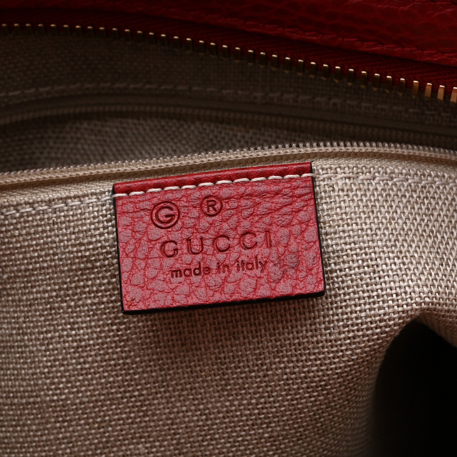 Gucci Monogram Small Bree Tote Red 6 of 11