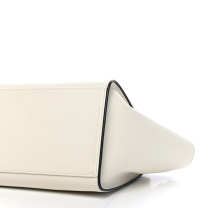 Celine Smooth Calfskin Small Trapeze White Black 8 of 8