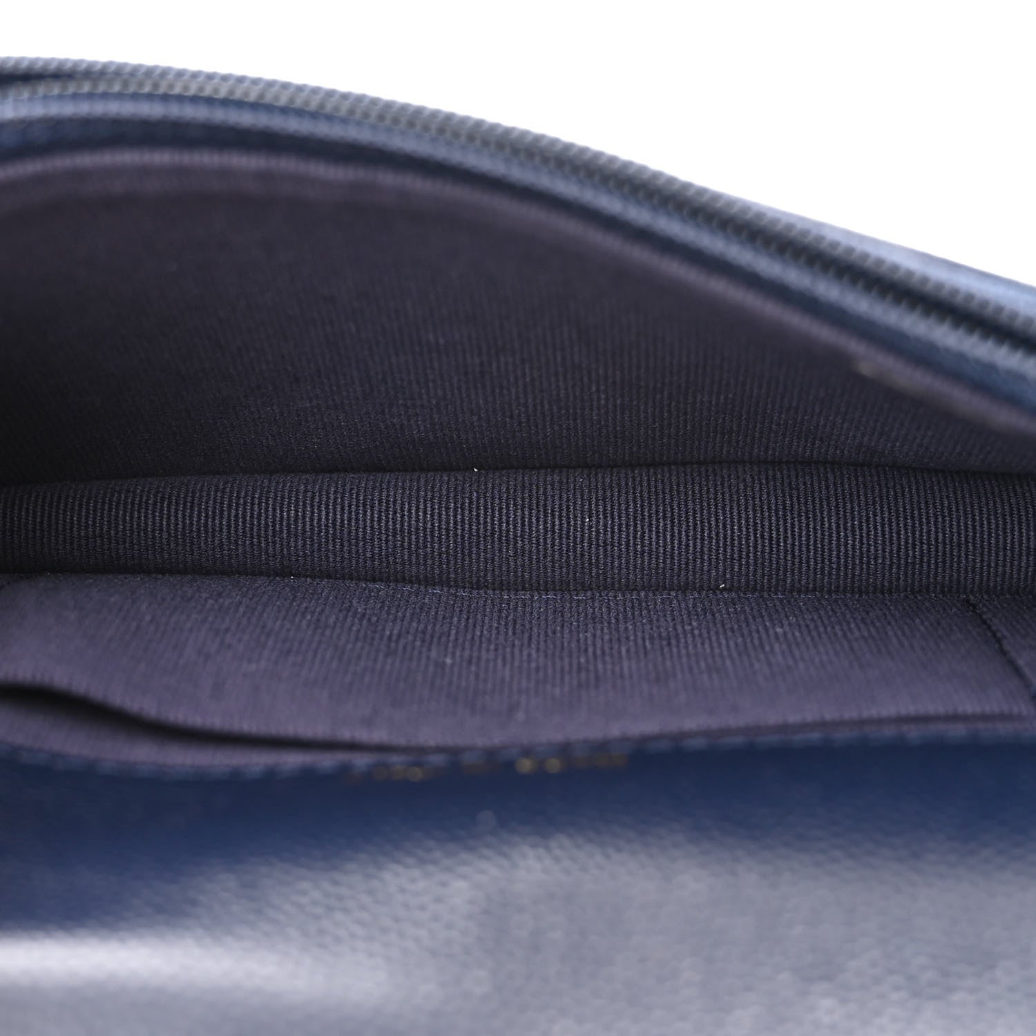 Chanel Caviar Quilted Pocket Twins Clutch With Chain Navy Blue 5 of 12