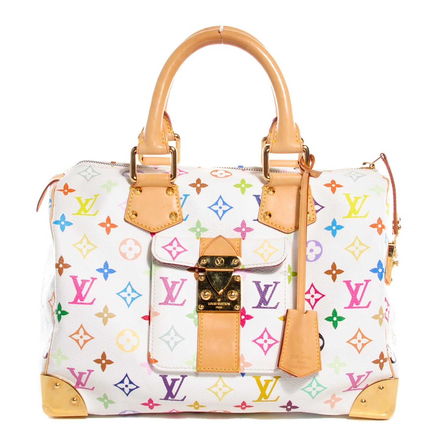 Monogram Multicolor Speedy 30 White