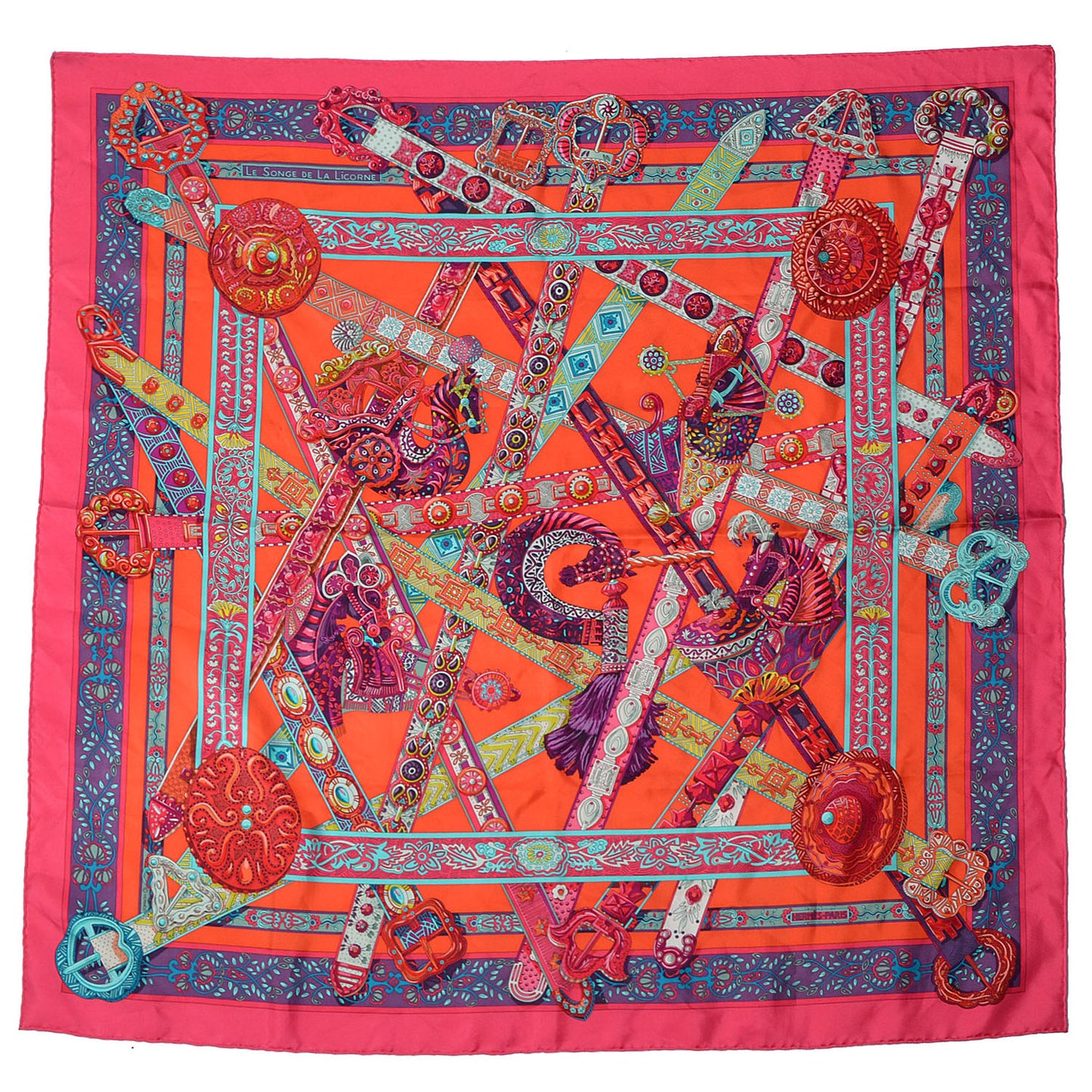 Silk Le Songe De La Licorne Scarf 90