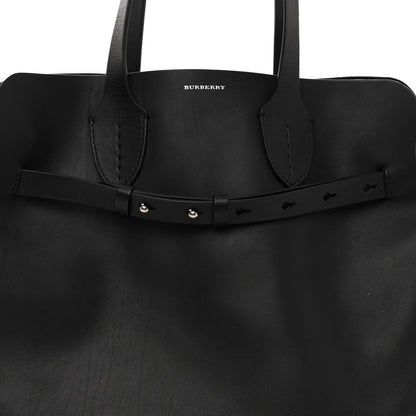 Burberry Calfskin Medium Belt Tote Black 8 of 11