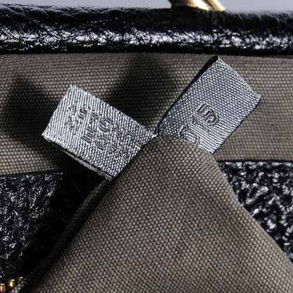 Marc Jacobs Quilted Pebbled Leather Tortoise Chain Little Stam Black 7 of 9