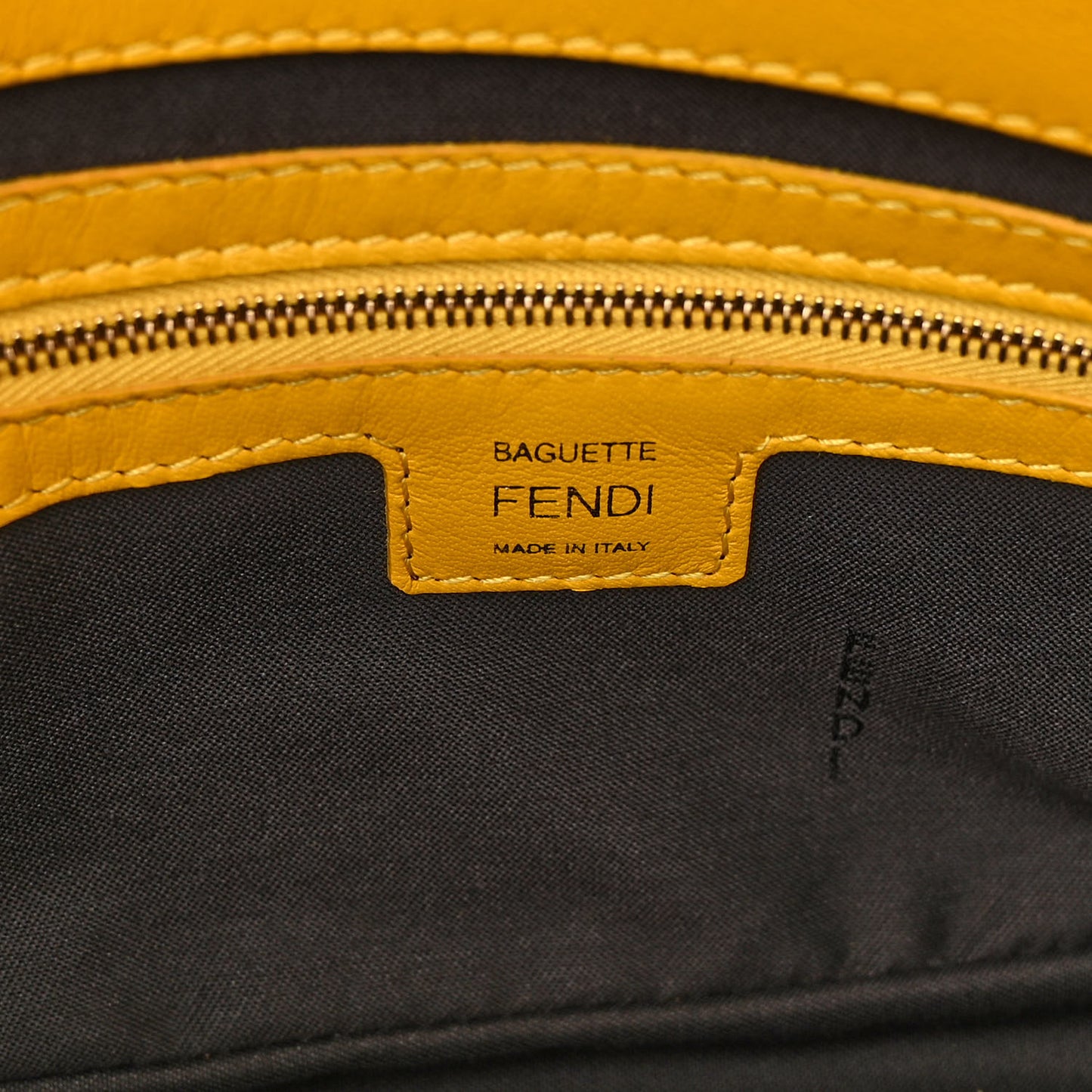 Nappa FF 1974 Embossed Baguette Mimosa