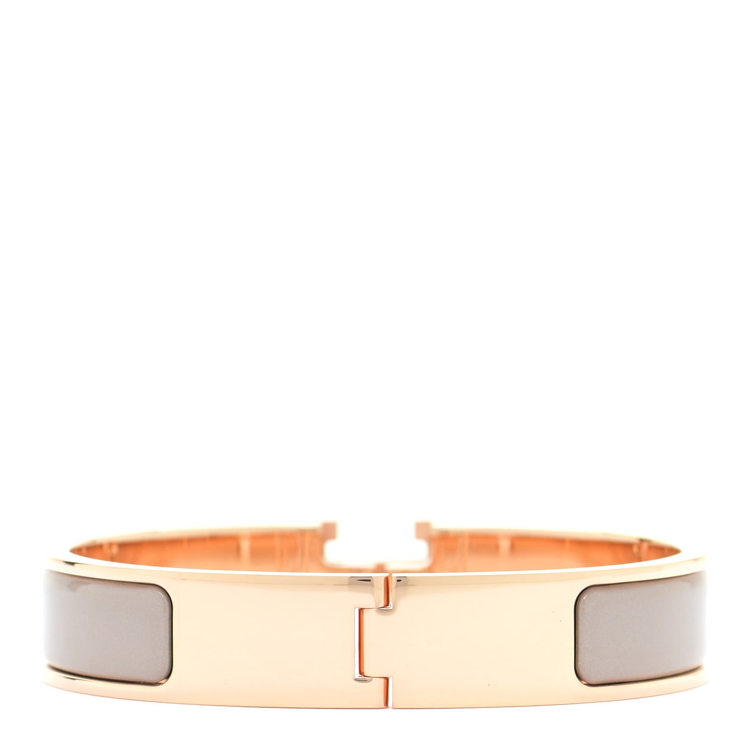 Hermes Enamel Narrow Clic Clac H Bracelet PM Marron Glace 3 of 6