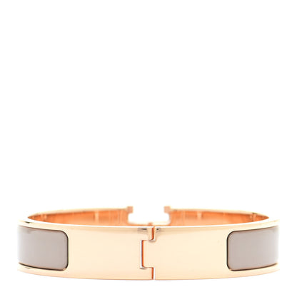 Hermes Enamel Narrow Clic Clac H Bracelet PM Marron Glace 3 of 6