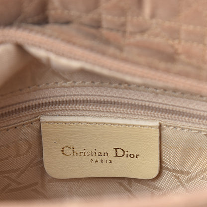 Christian Dior Nylon Cannage Medium Lady Dior Beige 6 of 13