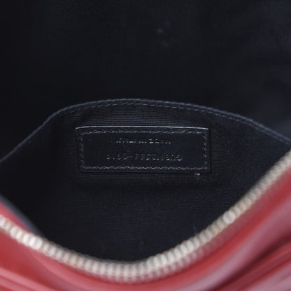 Saint Laurent Calfskin Matelasse Monogram Lou Camera Bag Red 7 of 13