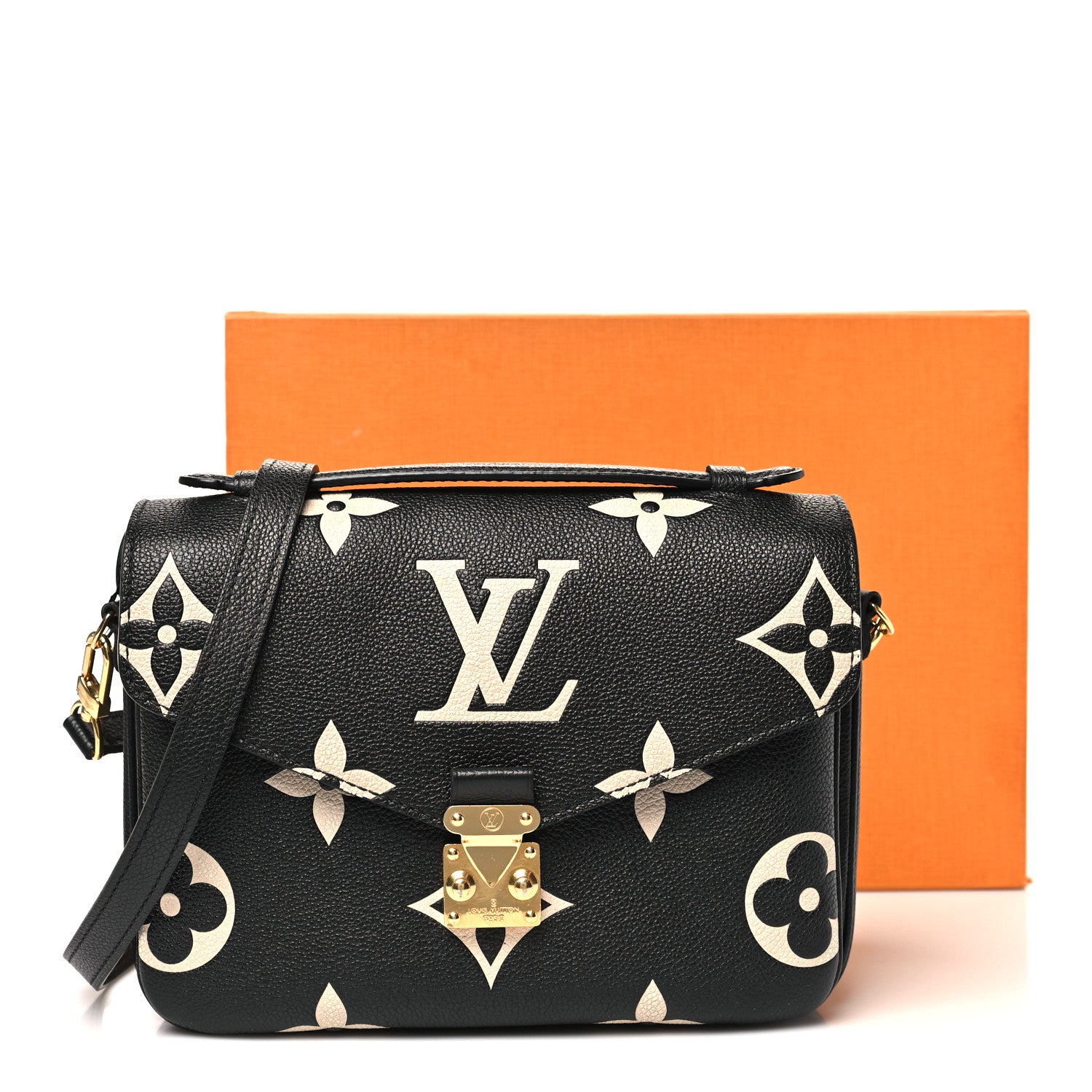 Louis Vuitton Empreinte Monogram Giant Pochette Metis Black Beige 10 of 10