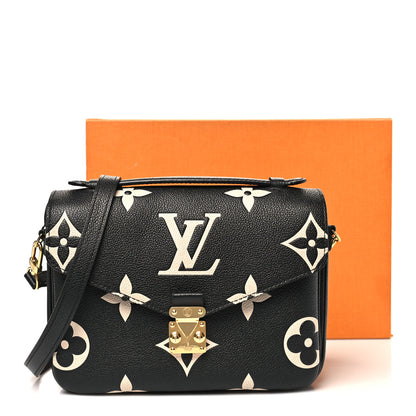 Louis Vuitton Empreinte Monogram Giant Pochette Metis Black Beige 10 of 10