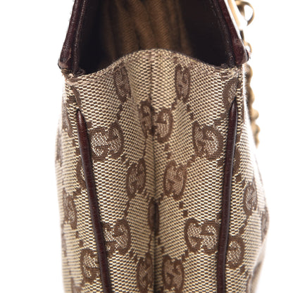 Gucci Monogram Horsebit Chain Shoulder Bag Brown 11 of 15