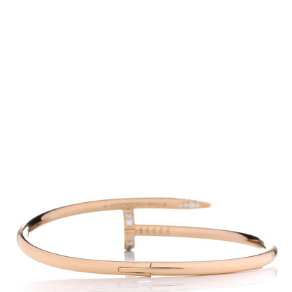 Cartier 18K Yellow Gold Diamond Juste Un Clou Bracelet 17 3 of 5