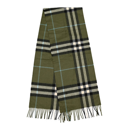 Burberry Cashmere Giant Check Fringe Scarf Shrub Shrub 2 of 4
