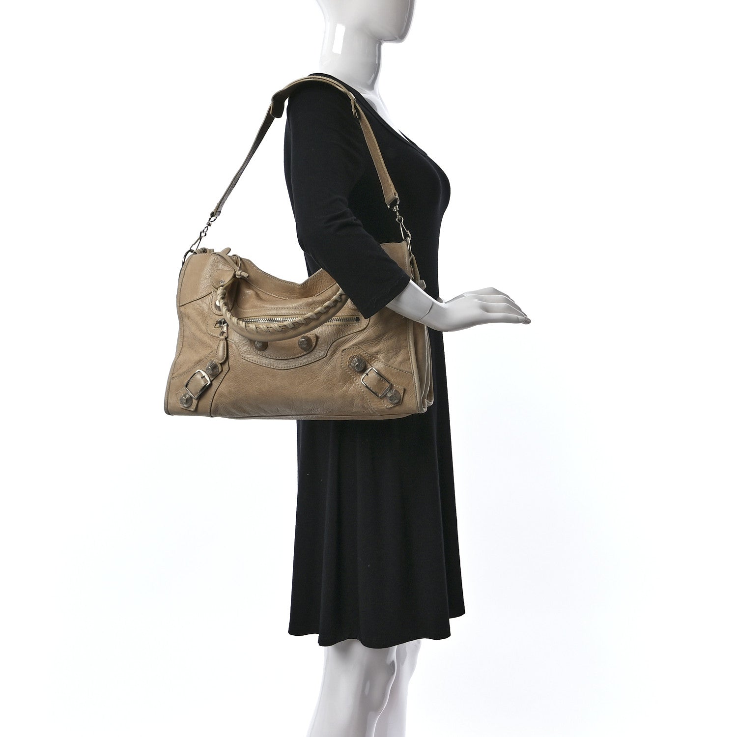Balenciaga Agneau Giant 21 Silver Hardware City Sahara 3 of 16