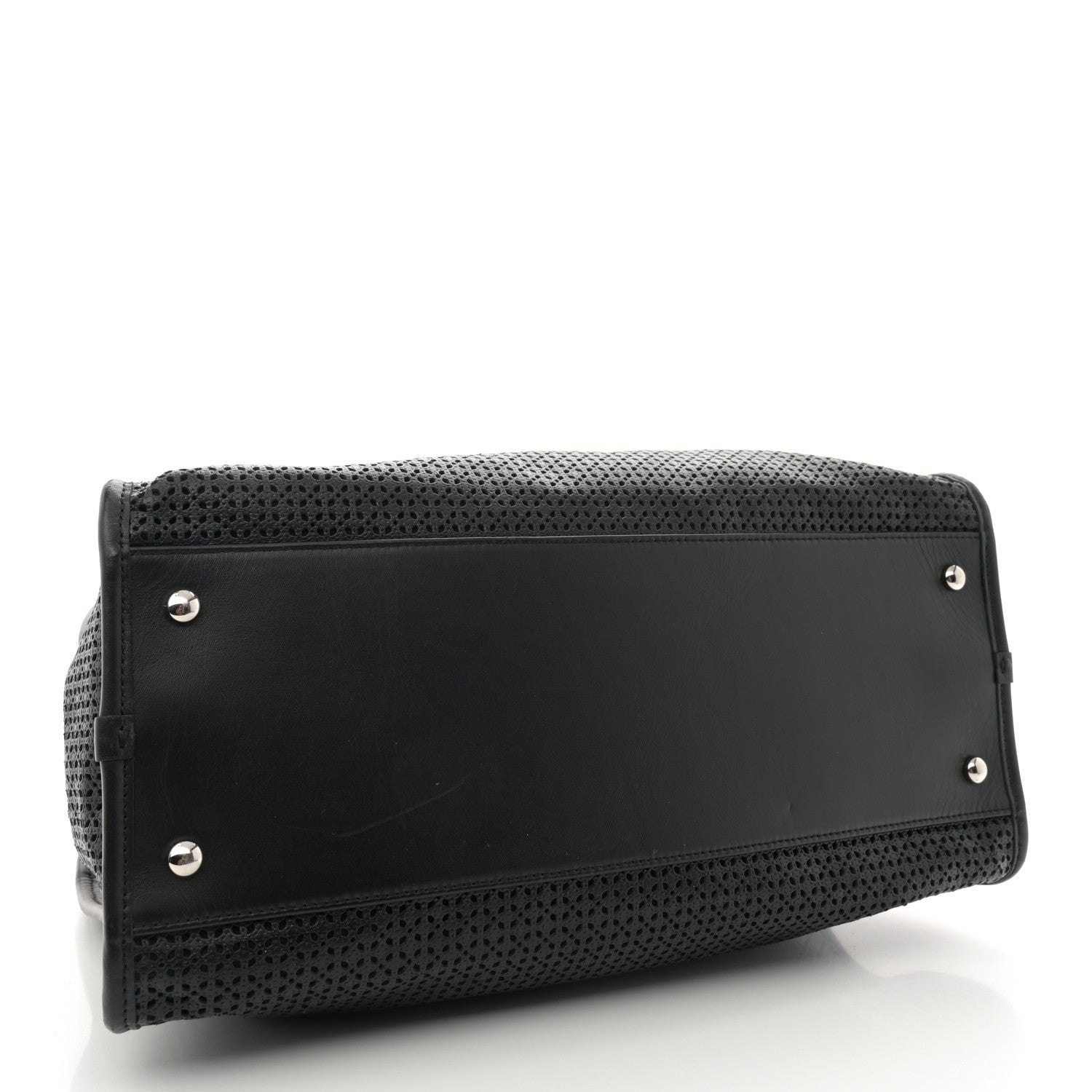 Chanel Calfskin Perforated Up In The Air Tote Black 4 of 14