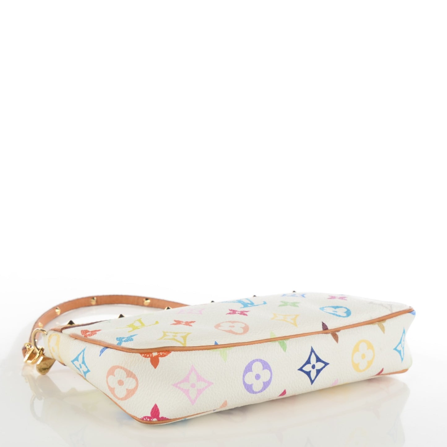 Monogram Multicolor Pochette Accessories White