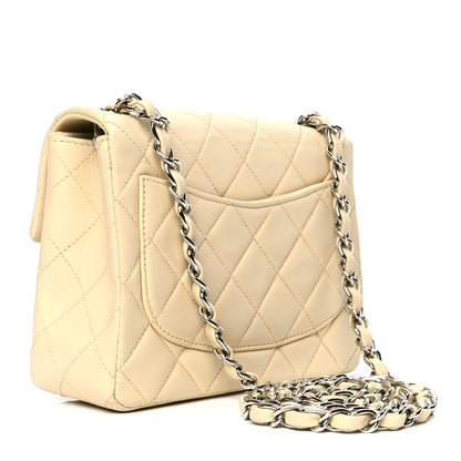 Chanel Lambskin Quilted Mini Square Flap Beige 2 of 5