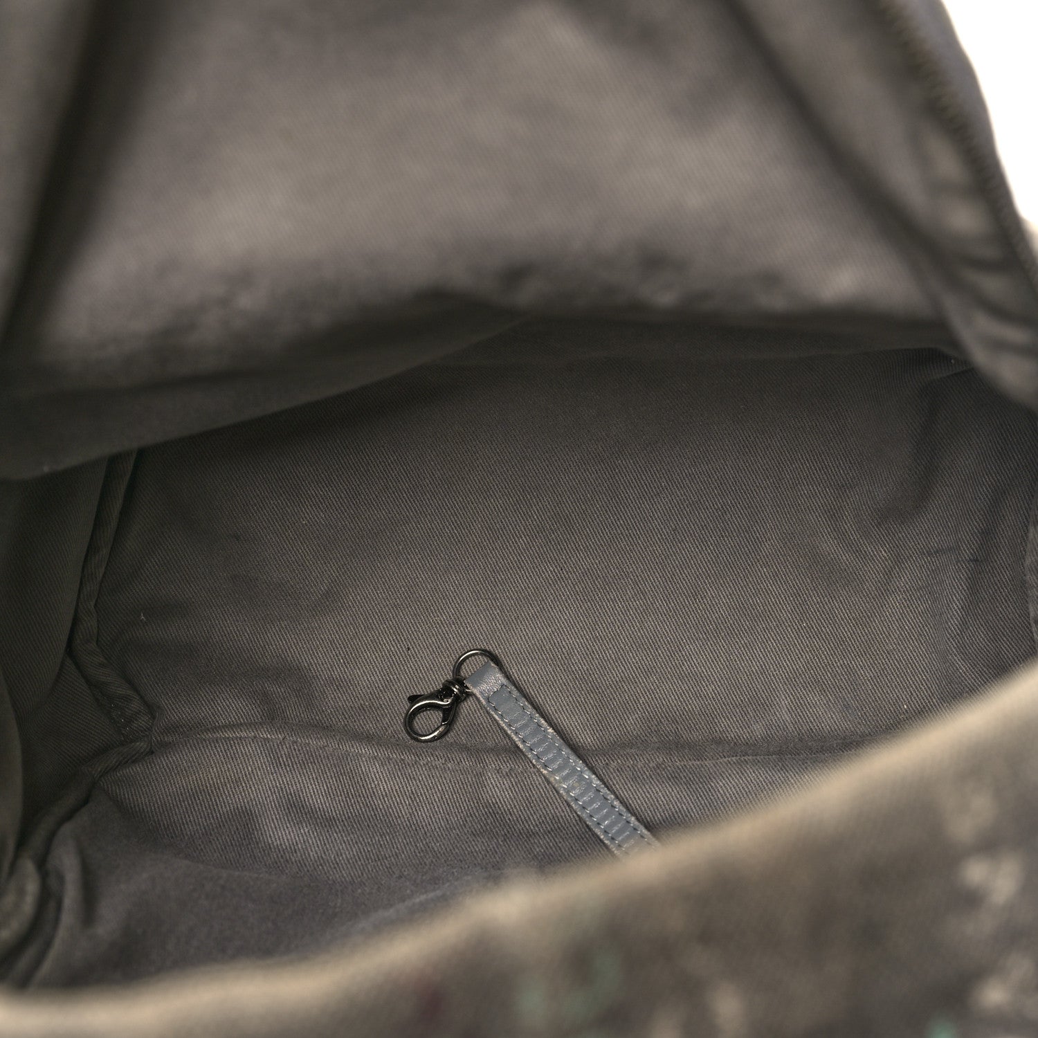 Chanel Graffiti Printed Canvas Medium Backpack Grey 4 of 10