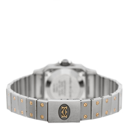 Cartier Stainless Steel 18K Yellow Gold 24mm Santos De Cartier Galbee Automatic Watch 3 of 6