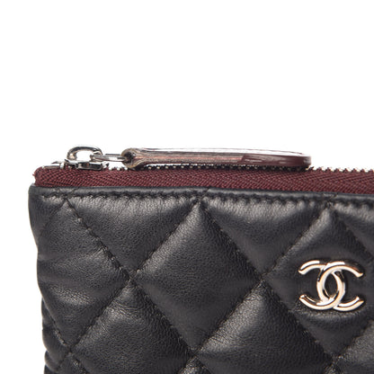 Chanel Lambskin Quilted Small Cosmetic Case Black 8 of 8