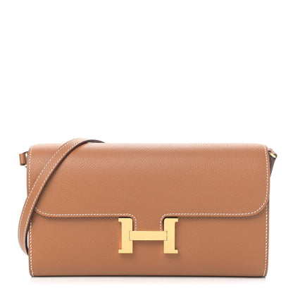 Hermes Epsom Constance Long Wallet To Go Gold 1 of 4