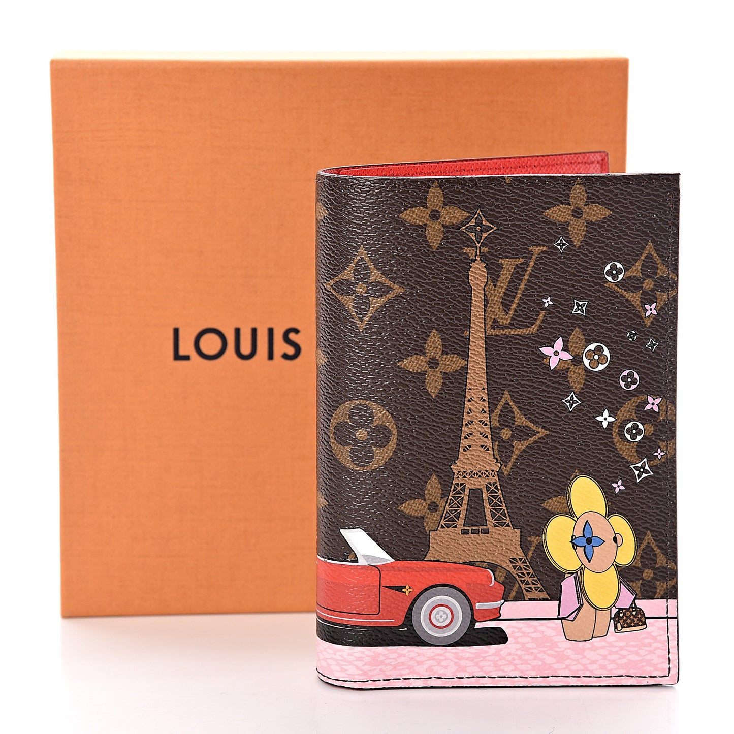 Monogram 2019 Christmas Animation Passport Cover Rouge