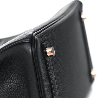 Hermes Togo Birkin 25 Black 8 of 34