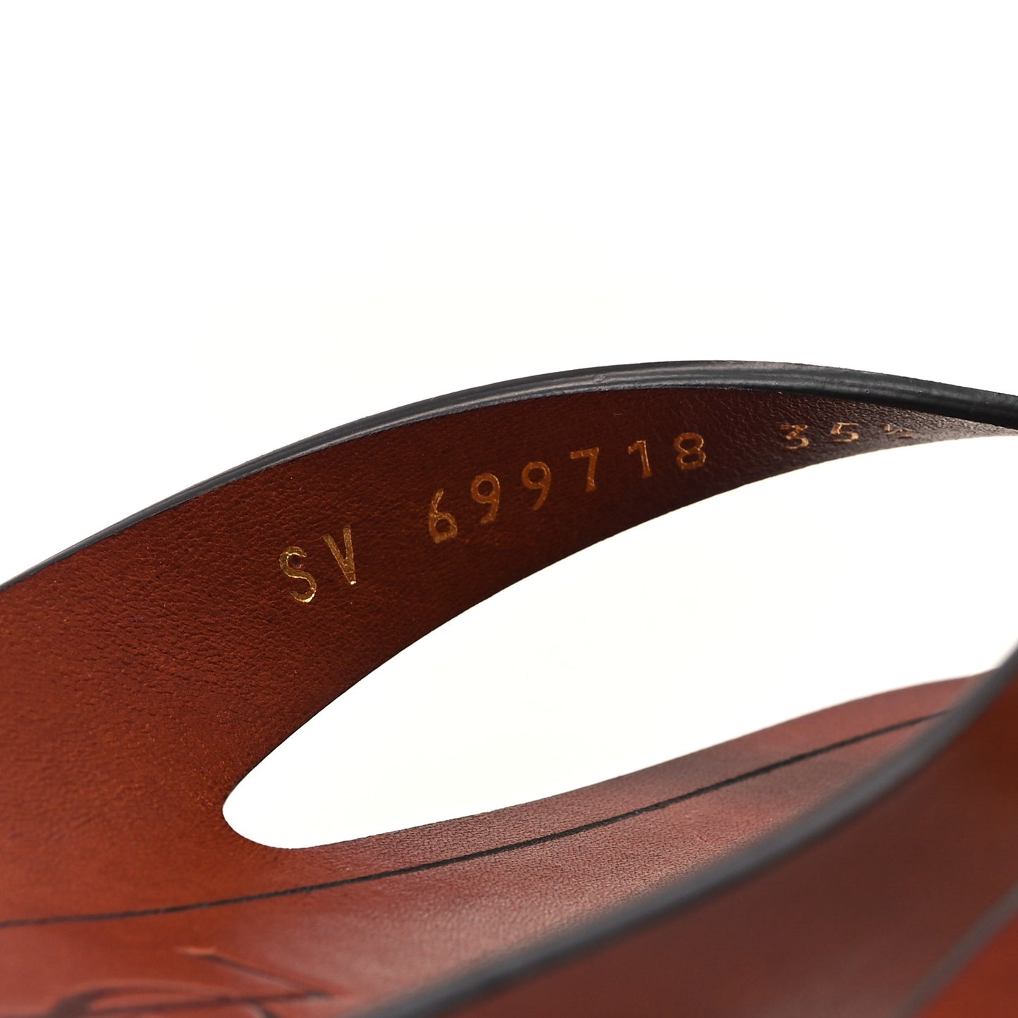 Calfskin Isla Slide Sandals 35.5 New Papaya